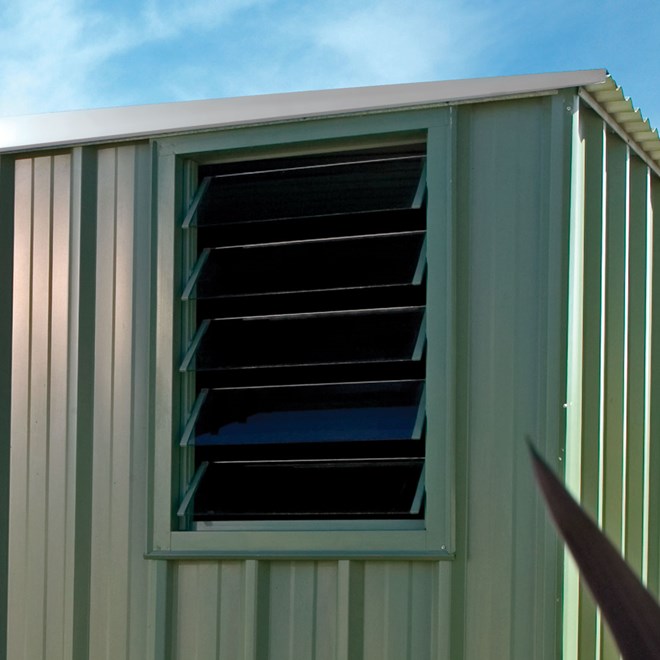 Garden Sheds Storage Shed Louvre Window 02