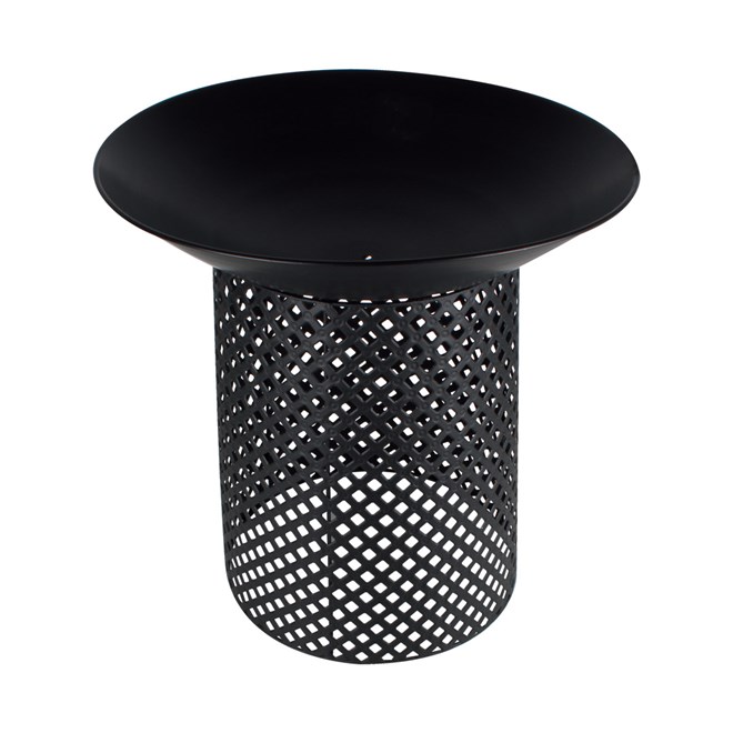 Round Iron Fire Pit with Stand