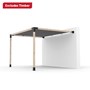Toja Grid 3.05 x 3.66 Wall Mount Pergola Kit with Shade Sail