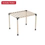 Toja Grid Pergola Kit with KNECT Top Rafter Brackets