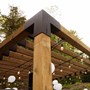 Toja Grid Pergola Kit with KNECT Top Rafter Brackets