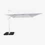3x4m Rectangular Deluxe Cantilever Umbrella White