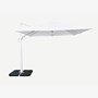 3x3m Sqaure Deluxe Cantilever Umbrella White