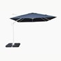 3x3m Square Deluxe Cantilever Umbrella Charcoal