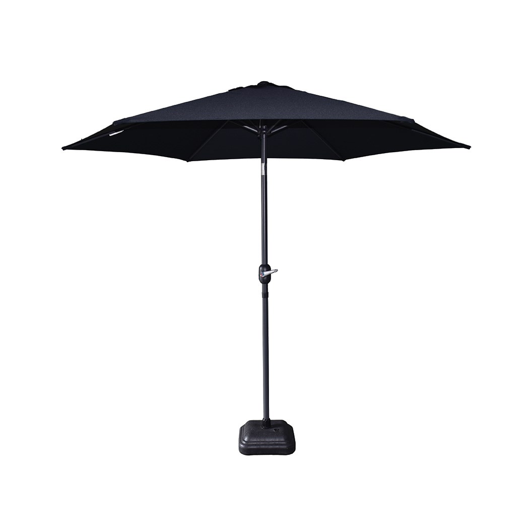 2.7m Hexagonal Porch Umbrella Black