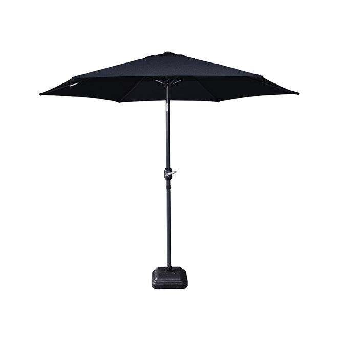 2.7m Hexagonal Porch Umbrella Black