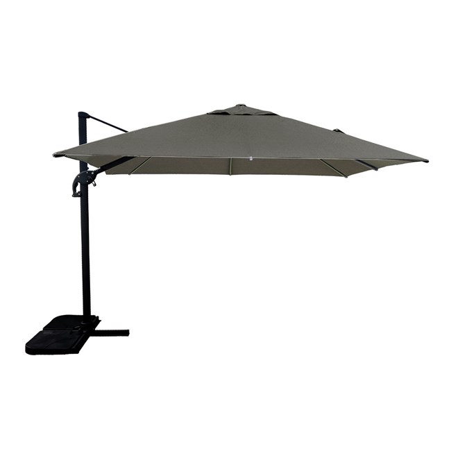 3x3m Square Cantilever Umbrella Taupe