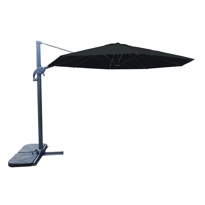 3.3m Octagon Cantilever Umbrella Black