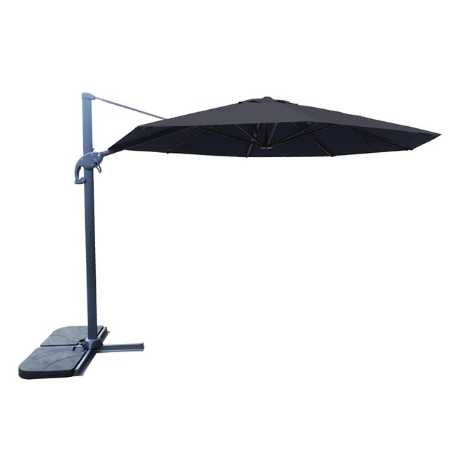 3.3m Octagon Cantilever Umbrella Charcoal