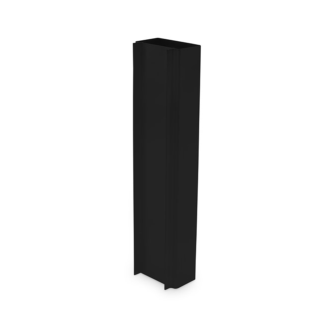 Ezi-Slat Rectangular Cap 70x47mm Black 5000mm L