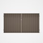 Good Neighbour® Superdek® Double Gate Standard .32 BMT 1.8m High Sheet: Beige, Frame: Beige
