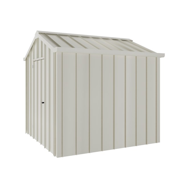 Handi-Hilander Garden Shed HH1 2.48x2.63m Gable End Door Off White