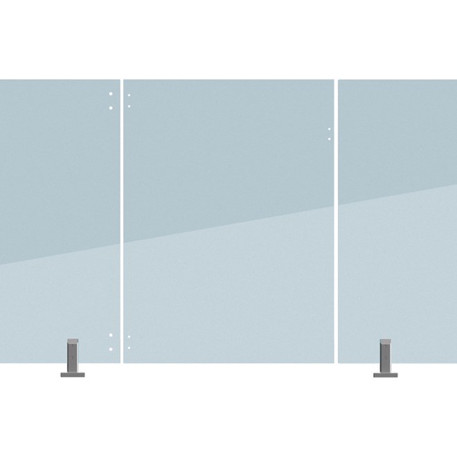 Frameless Glass Fencing Hinge Panel 12mm Thick 1500 W x 1200mm H