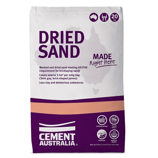 Cement Australia Synthetic Turf Dried Sand 20kg
