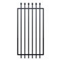 Squash Top Fence Gate 975 x 2100mm Black
