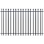 Squash Top Fence Panel 2400 x 1800mm Black