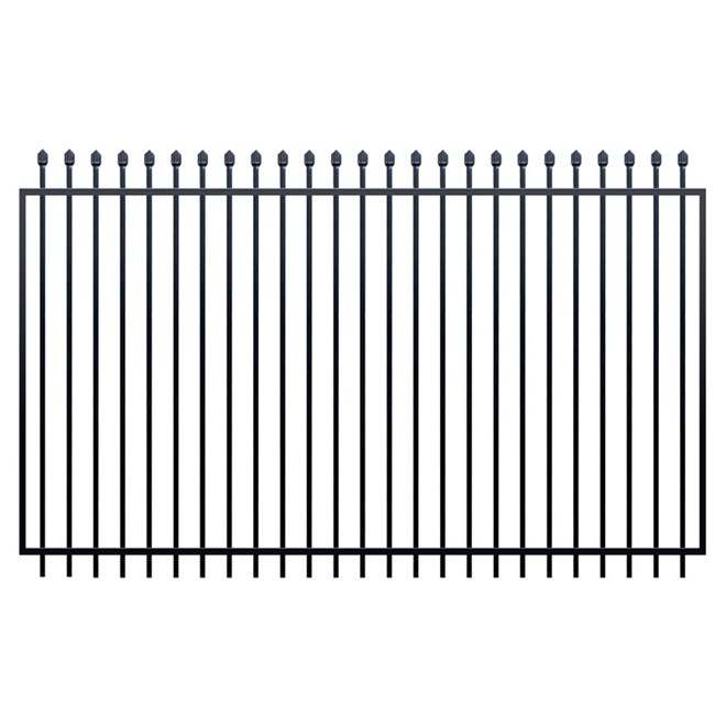 Squash Top Fence Gate 2450 x 1800mm Black