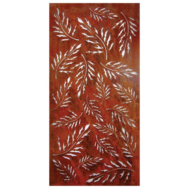 Real Rust Steel Screen Fall 1160 x 560mm