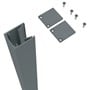 Quickscreen Plus Side Frame 2.1m Slate Grey