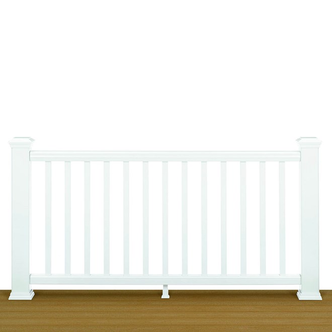 Trex® Transcend Rail Kit With Square Balusters Classic White 2.32 x 1.06m